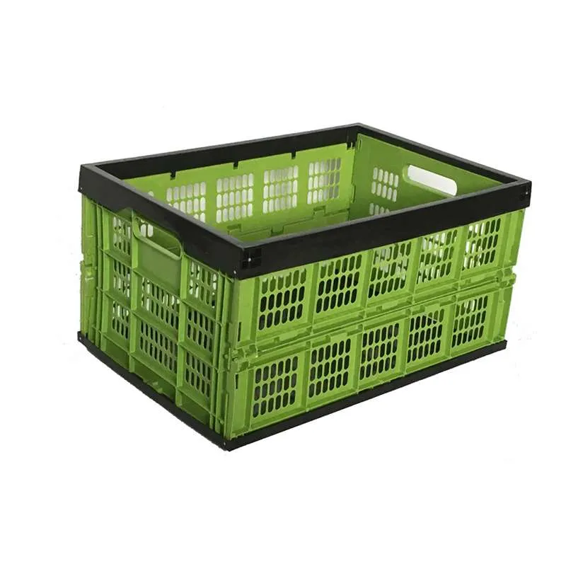 Compact Mesh Vented Plastic Collapsible Crate