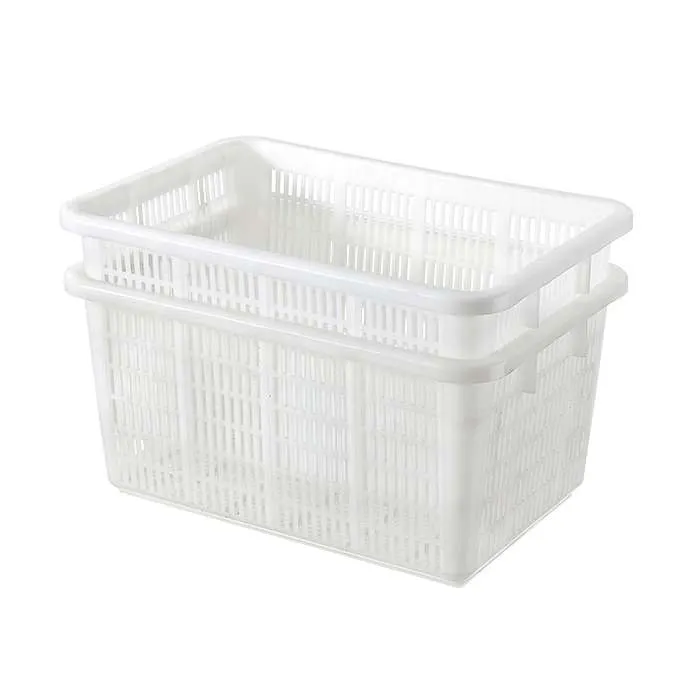 Nestable Plastic Fruit Crate | HDPE Ventilated Harvest Bin
