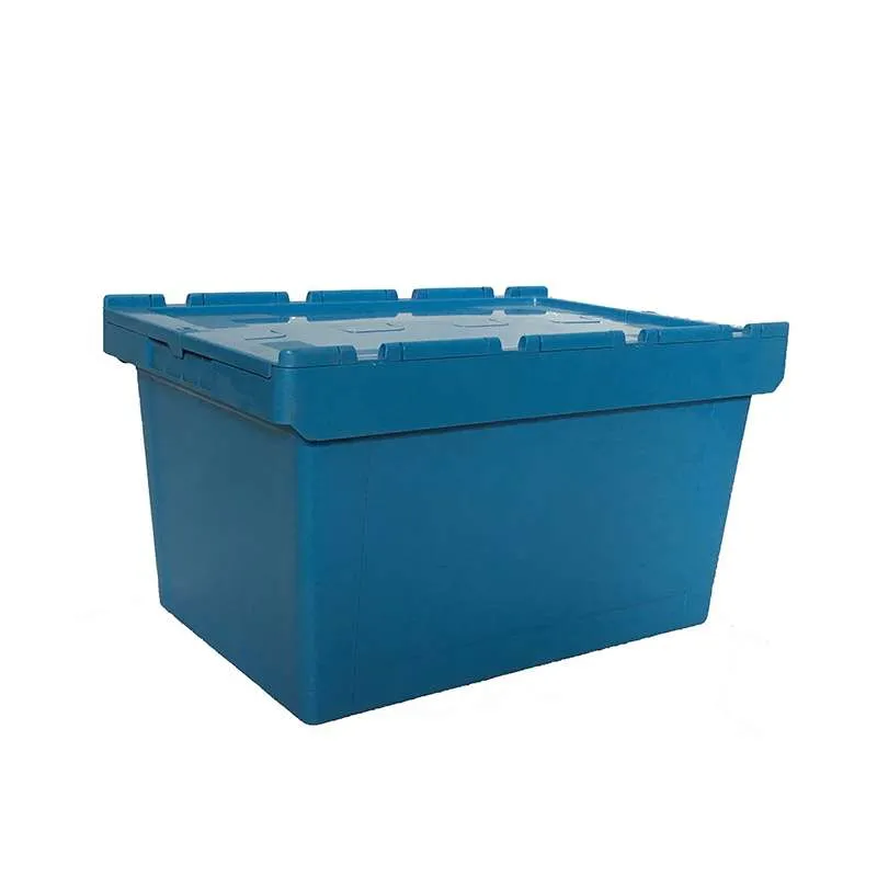 All-Plastic Stackable & Nestable Container | Metal-Free Recycling Crate