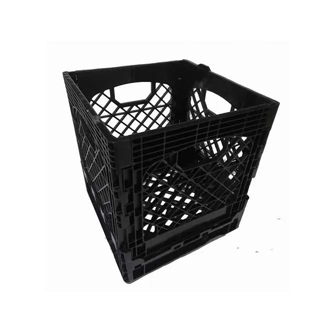 16qt Collapsible Plastic Milk Crate | Foldable Storage Cube (13x13")
