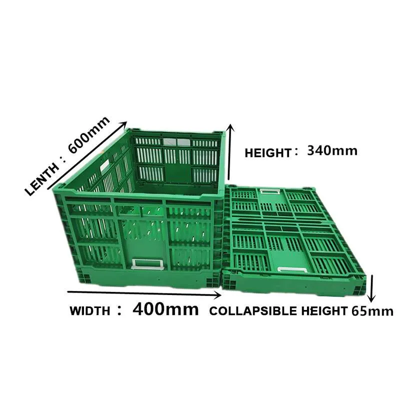 Large Capacity Collapsible Fruit and Vegetable Crate