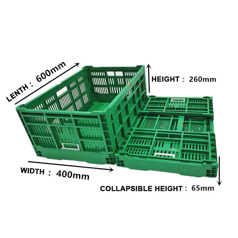 Vented Collapsible Fruit & Vegetable Transportation Crate