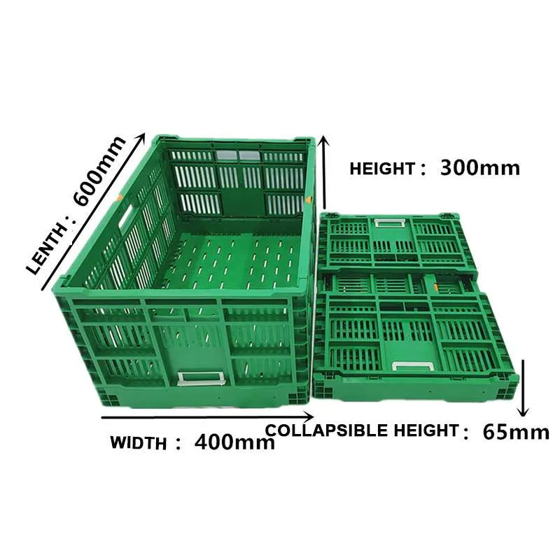Large Durable Folded Harvest Crate for Agriculture