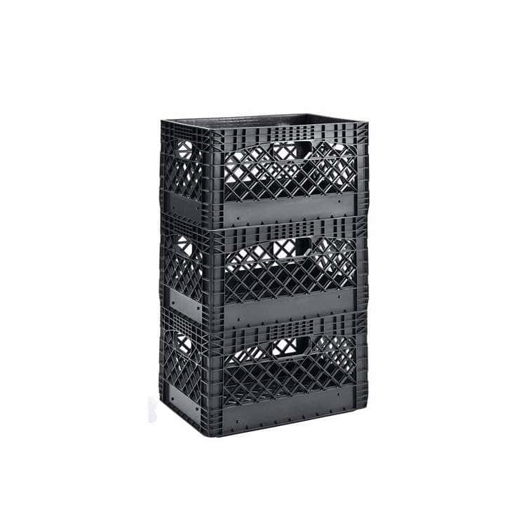 24qt Rectangular Plastic Milk Crate | Heavy Duty 6-Gallon Dairy Case