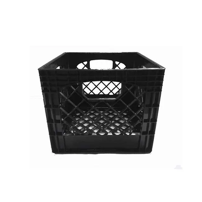 Standard 4-Gallon Square Milk Crate | 13x13" Heavy Duty Dairy Box