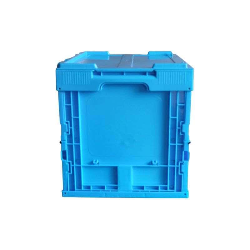 Small Foldable Plastic Industrial Crate with Lid
