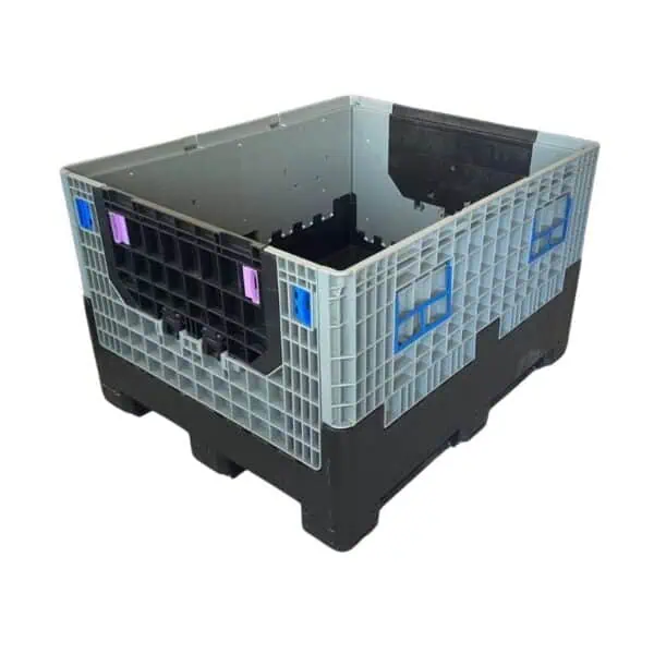 Heavy-Duty Collapsible Plastic Pallet Bin (Solid Walls)