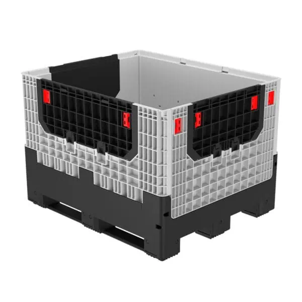 Heavy-Duty Collapsible Plastic Pallet Bin (Solid Walls)