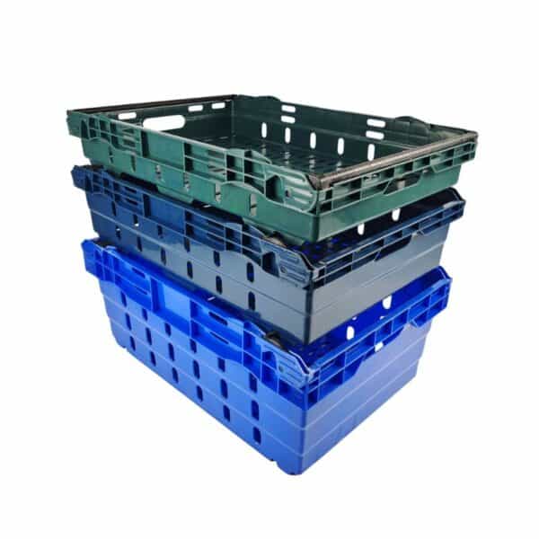 Bale Arm Plastic Crates | Swing Bar Stack & Nest Supermarket Baskets