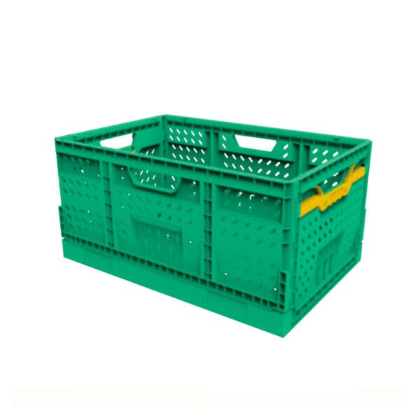 Versatile Large Folding Plastic Crate for Logistics