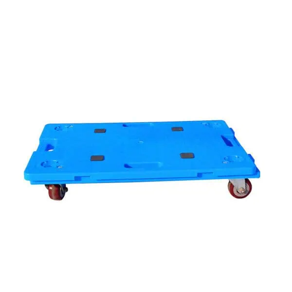 150kg Plastic Platform Dolly | Lightweight 600x400mm Utility Cart