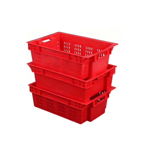 Stack & Nest Plastic Produce Crate | 600x400mm 180° Reversible